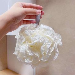Flower Shape Body Scrubber Exfoliating Bath Shower Ball Sponge