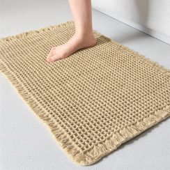 Modern Minimalist Waffle Floor Mat for Bathroom
