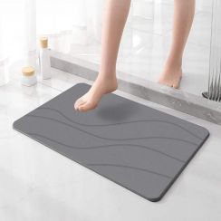Super Absorbent and Anti Slip Carved Diatom Bath Mat